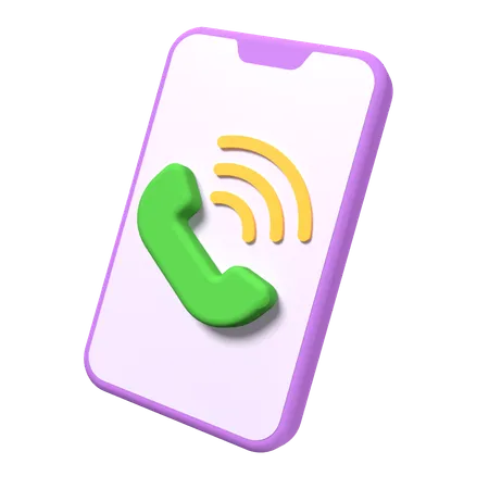 Mobile Ringing  3D Icon