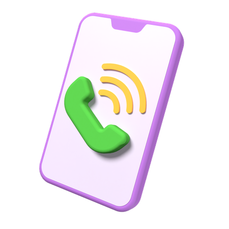 Mobile Ringing  3D Icon