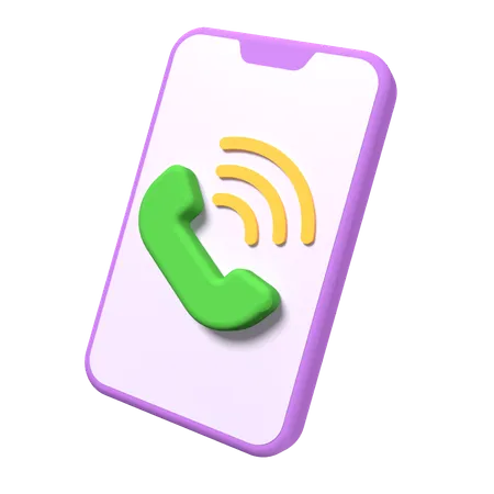 Mobile Ringing 3D Icon