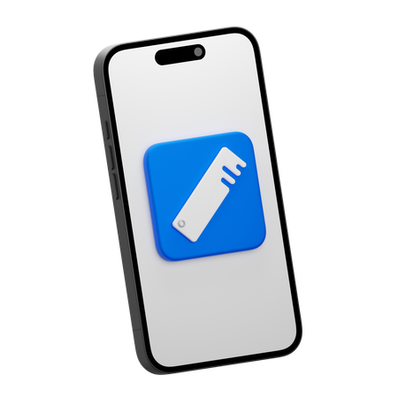Mobile Ruler  3D Icon