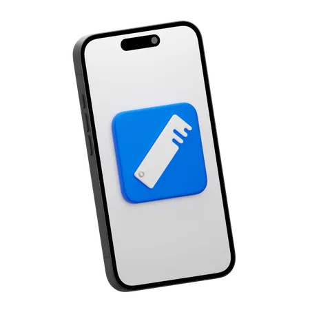 Mobile Ruler  3D Icon