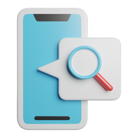 Mobile Search  3D Icon
