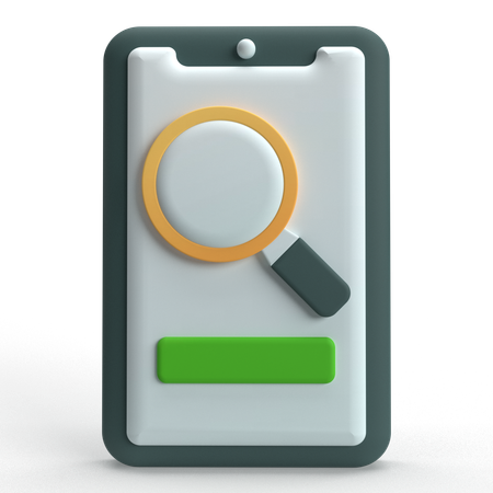 Mobile Search  3D Icon