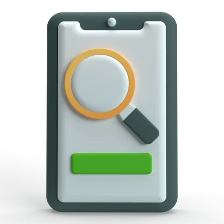 Mobile Search  3D Icon