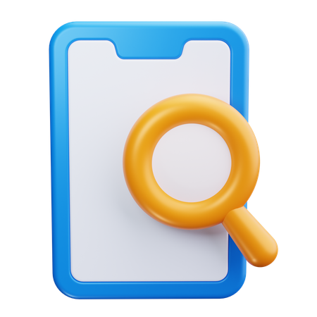 Mobile Search  3D Icon