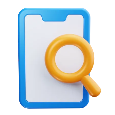 Mobile Search  3D Icon