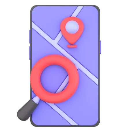 Mobile Search  3D Icon