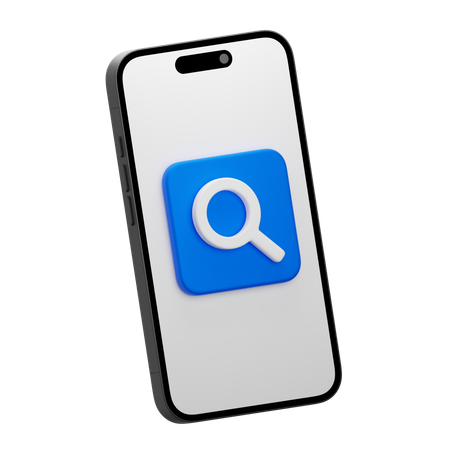 Mobile Search  3D Icon