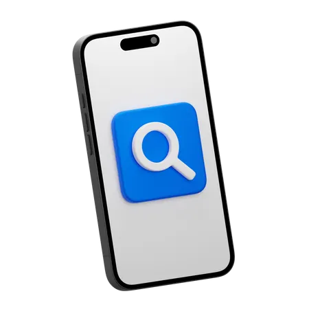 Mobile Search  3D Icon