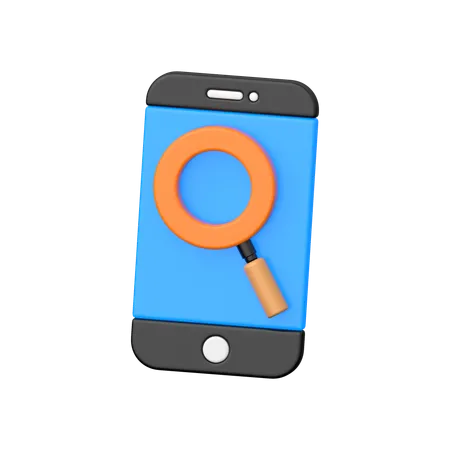 Mobile Search  3D Icon