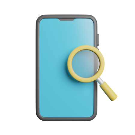 Mobile Search  3D Icon