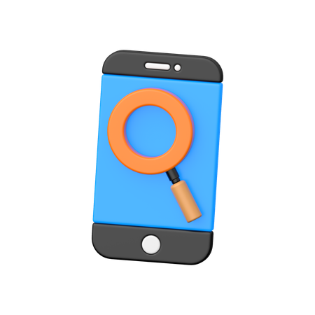 Mobile Search  3D Icon