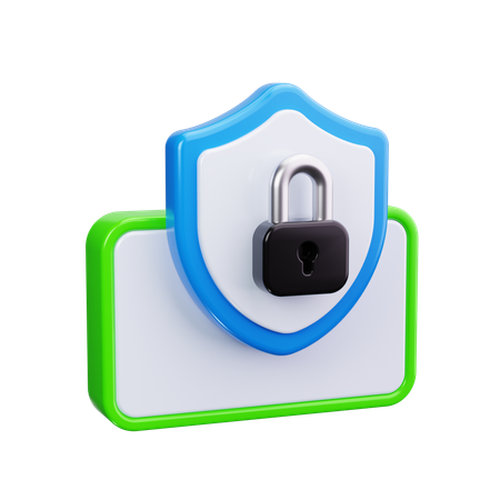 Mobile Security  3D Icon