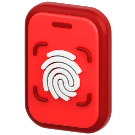 Mobile Security  3D Icon