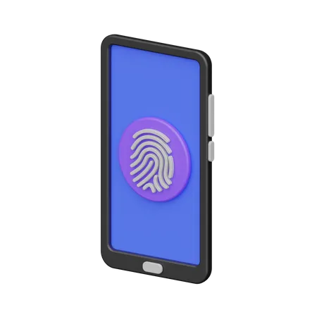 Mobile Security  3D Icon