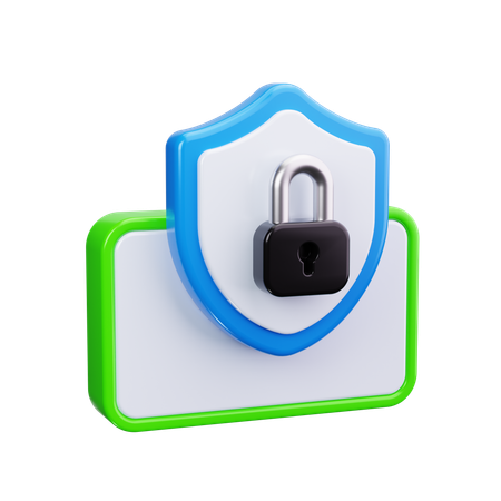 Mobile Security  3D Icon