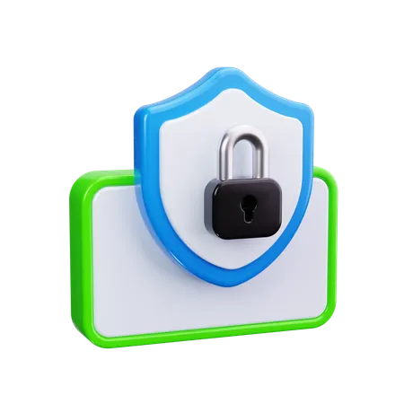 Mobile Security  3D Icon