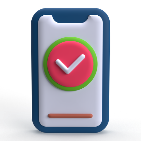 Mobile Security  3D Icon