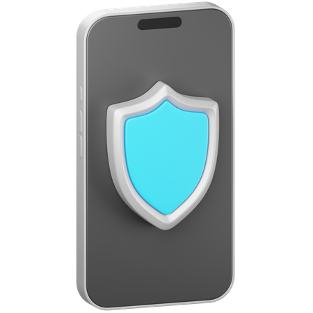 Mobile Security  3D Icon