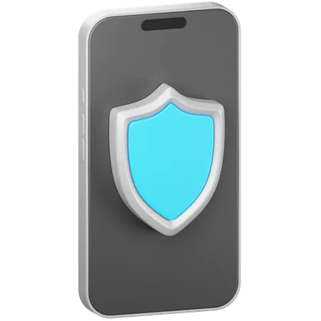 Mobile Security  3D Icon