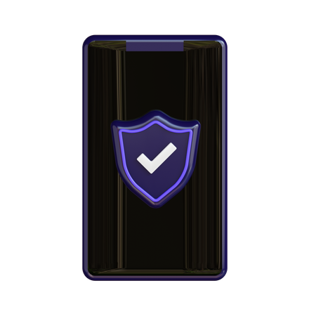 Mobile Security  3D Icon