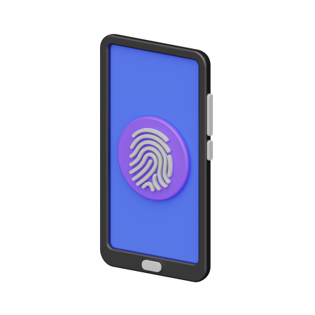 Mobile Security  3D Icon