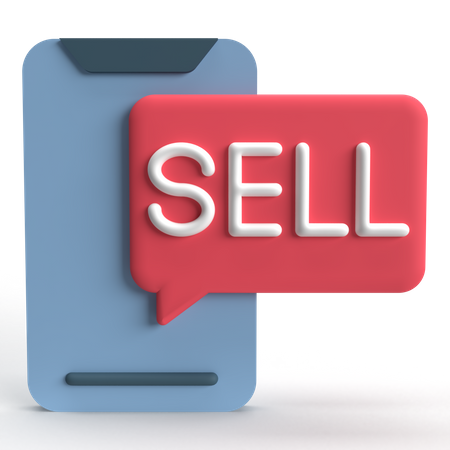 Mobile Sell  3D Icon