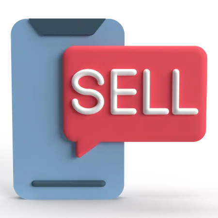 Mobile Sell  3D Icon
