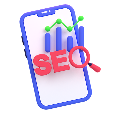 Mobile Seo Optimization  3D Icon