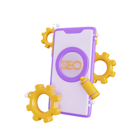 Mobile Seo Optimization 3D Icon