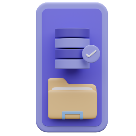 Mobile Server  3D Icon