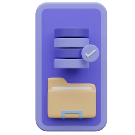 Mobile Server  3D Icon