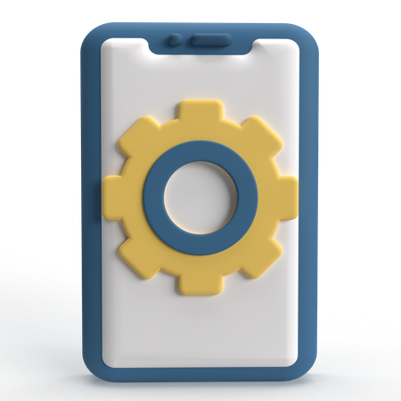 Mobile Setting  3D Icon