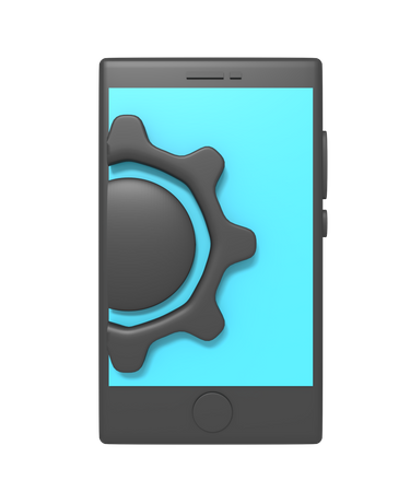 Mobile Setting  3D Icon