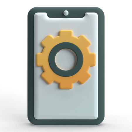 Mobile Setting  3D Icon