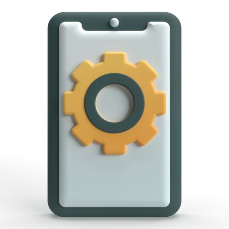 Mobile Setting  3D Icon