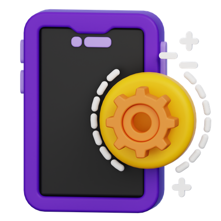 Mobile Setting  3D Icon