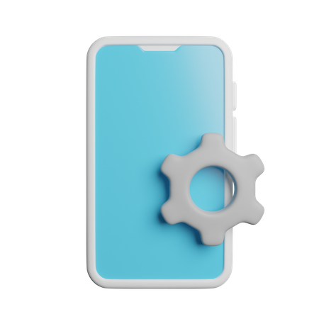 Mobile Setting  3D Icon