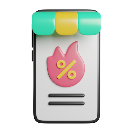 Mobile Shop  3D Icon