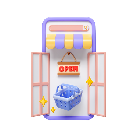 Mobile Shop  3D Icon