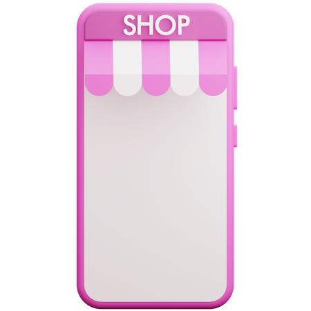 Mobile Shop  3D Illustration