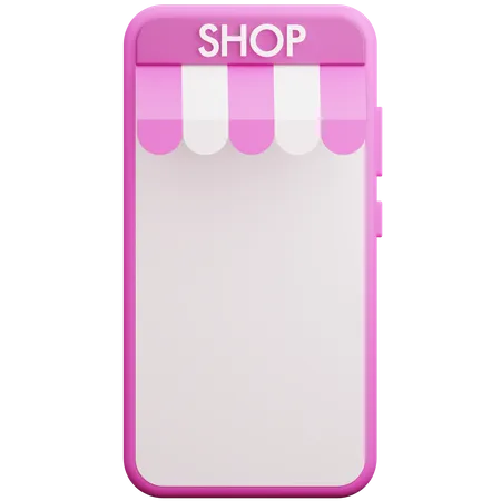 Mobile Shop  3D Illustration