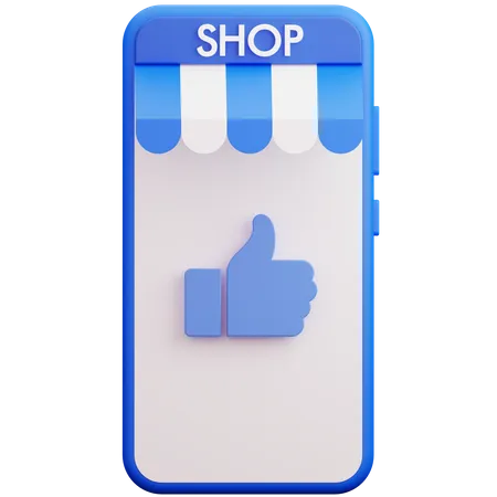 Mobile Shop Review 3D Icon