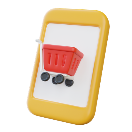 Mobile Shopping  3D Icon