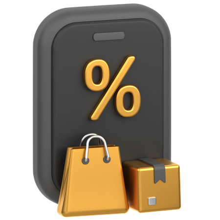 Mobile Shopping  3D Icon