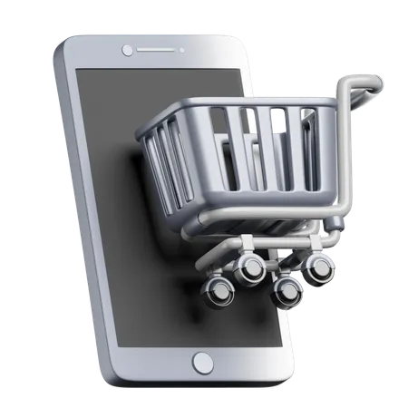 Mobile Shopping  3D Icon