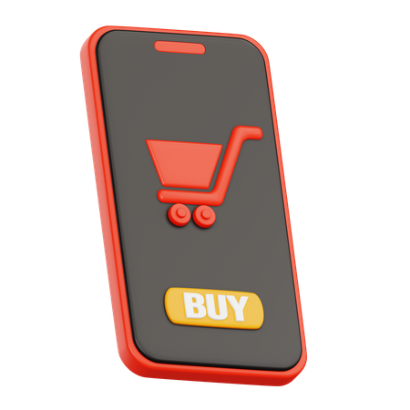 Mobile Shopping  3D Icon