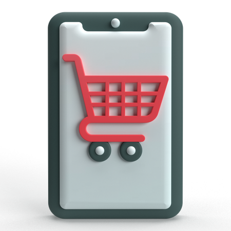 Mobile Shopping  3D Icon