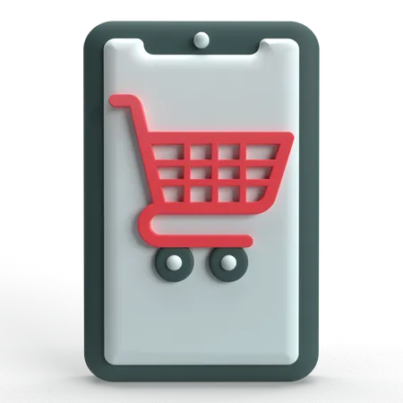 Mobile Shopping  3D Icon