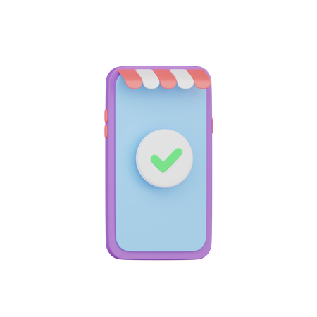 Mobile Shopping  3D Icon